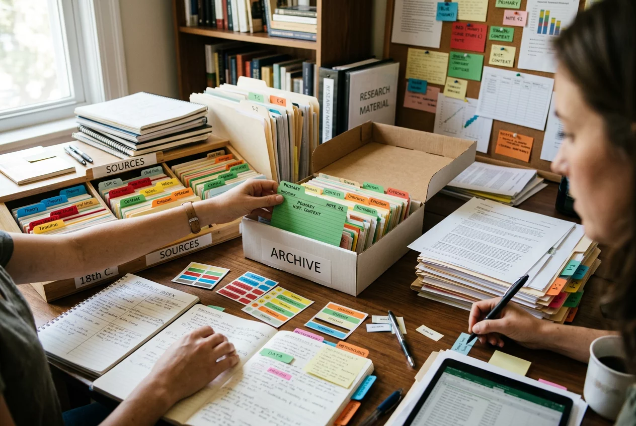 Detailed Source Note Organization and Tagging