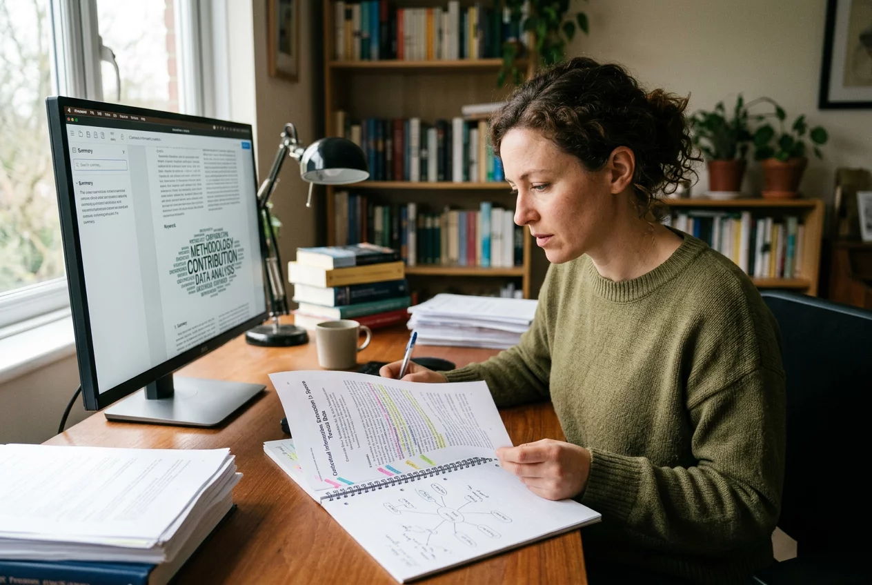 How to Extract Meaningful Summaries from Dense Academic Publications